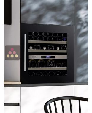Dual temperature built in wine cabinet for service LE CHAI