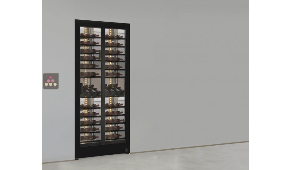 Built-in wine display cabinet - Mixed shelves