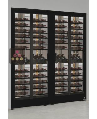 Built-in combination of two display cabinets - Mixed shelves CALICE DESIGN