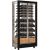 Wine display cabinet - Home - 4 glazed sides - Flat frame - Mixed shelves