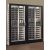 Combination of 2 wine display cabinets - Pro - 3 glazed sides - Interchangeable cover - Mixed shelves - 38cm deep