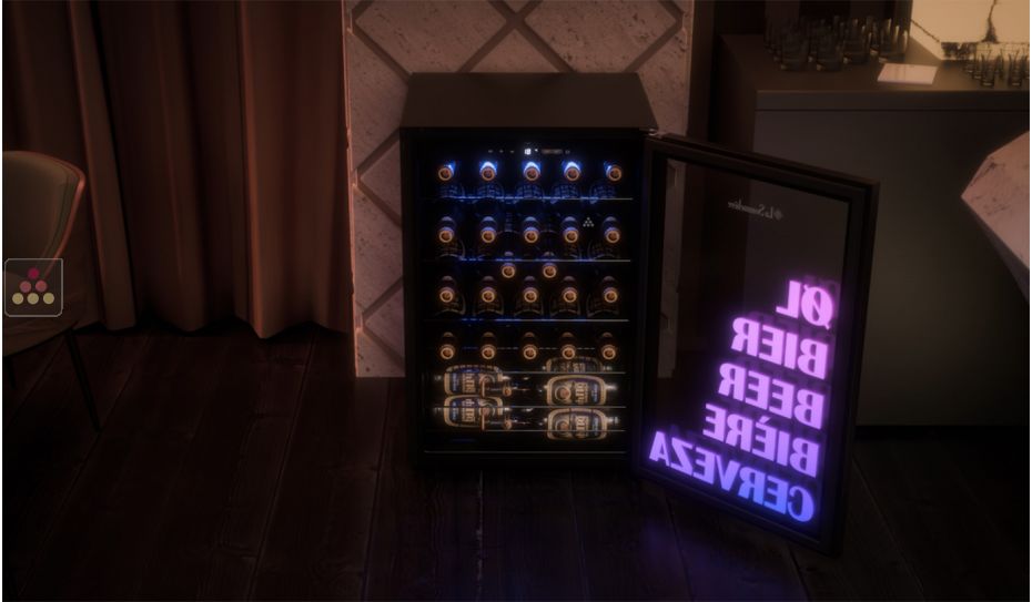 Beer cooler single temperature for serving