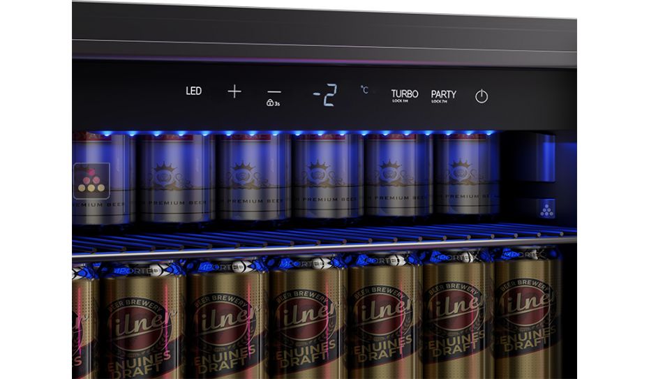 Beer cooler single temperature for serving