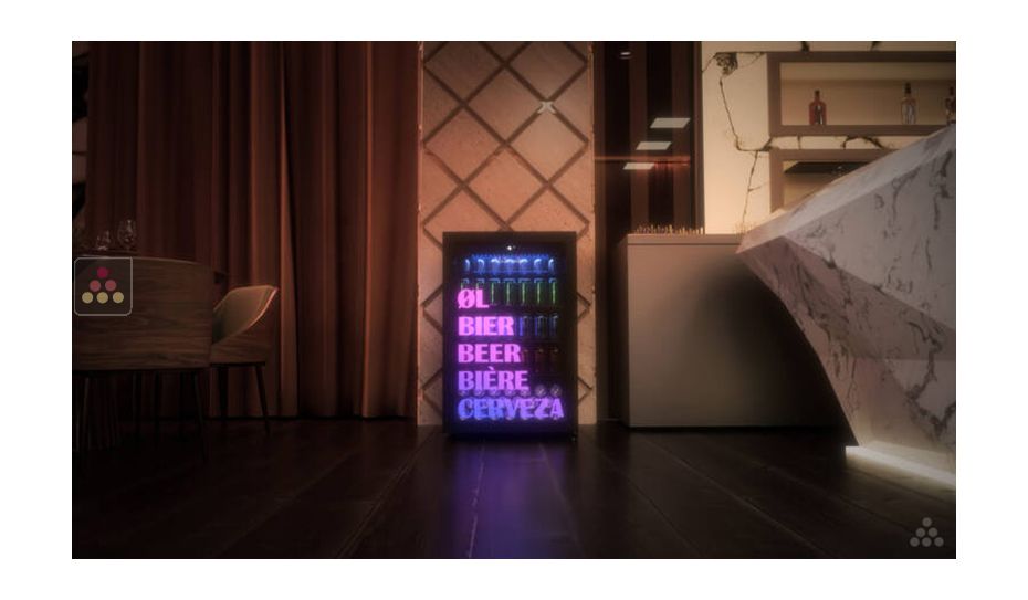 Beer cooler single temperature for serving