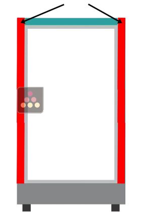 Vertical large model Calice modular design magnetic metal cladding - Side panel