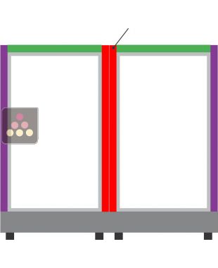 Magnetic metallic strip for Calice Design small unit - Connexion strip between two A modules CALICE DESIGN