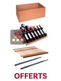 Offer from 06/11/2025 to 25/12/2025: Free set of one sliding shelf, one display shelf, and one wooden rack AVINTAGE