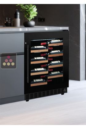 Built-in single temperature wine service or storage cabinet