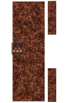 Set of 3 decorative synthetic glass panels - Copper Pépites Inclusions