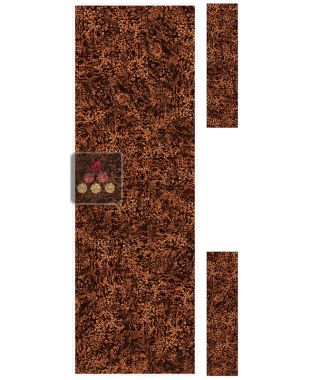 Set of 3 decorative synthetic glass panels - Copper Pépites Inclusions Ma Cave à Vin