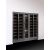 Built-in combination of 2 wine display cases and 1 non-refrigerated module for glassware or spirits - Home - FIT frame - Inclined display