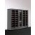 Combination of 2 wine display cases and 1 non-refrigerated module for glassware or spirits - Home - FIT frame - Inclined display