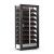 Wine display cabinet - 3 glazed sides - Pro - Flat frame - Inclined bottles