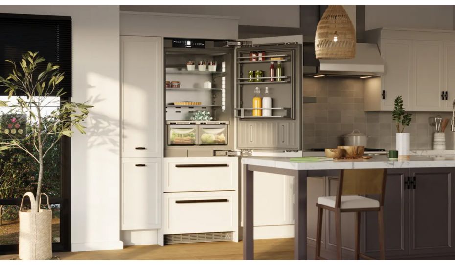 Built-in fridge-freezer combination with BioFresh and NoFrost -Customizable front - 402L