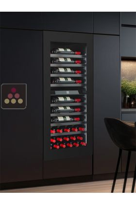 Dual temperature built in self ventilated wine service cabinet - Push/Pull opening