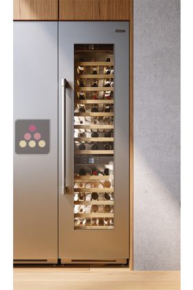Built-in 2 temperature wine service and ageing cabinet