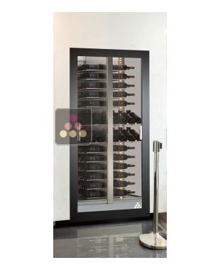 Built-in wine cabinet - Pro - Flat frame - Mixed equipment CALICE DESIGN