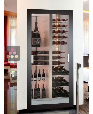 Built-in wine cabinet - Home - Flat frame - Mixed equipment CALICE DESIGN