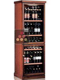 Combined 2 Single temperature wine storage or service cabinets CALICE