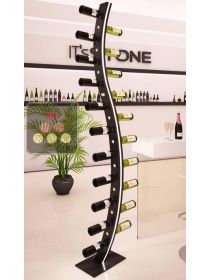 Stone and wood bottle display unit IT'S STONE