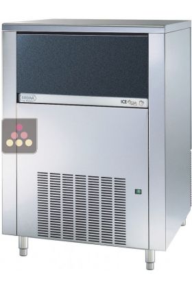 Ice cube maker up to 155kg/24h with 65kg of integrated storage - Freestanding - Air-cooled condenser