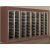 Freestanding combination of 4 professional multi-temperature wine display cabinets - Inclined bottles - Flat frame
