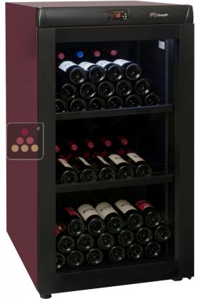 Single temperature wine ageing or service cabinet
