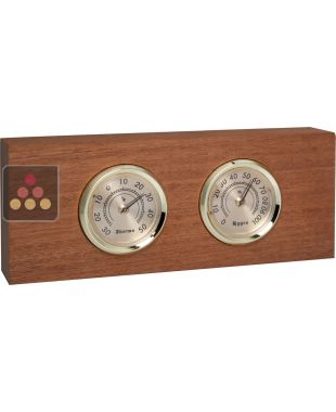 Thermometer / Hygrometer on a wooden mount Ma Cave à Vin