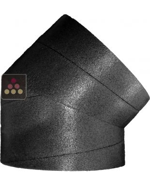 Semi-rigid polyethylene duct for Friax cellar air conditioner - 45° Bend - Inner diam. 180mm FRIAX