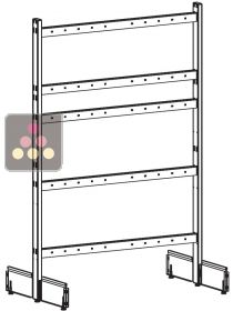 Front and back Visiotyle unit 4 columns - 12 levels VISIORACK