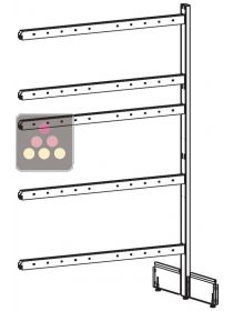 Front and back Visiotyle additional unit 4 columns - 12 levels VISIORACK