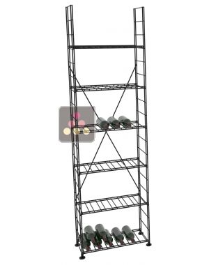 Modular metallic storage unit for 198 bottles - H220cm ARCHITECTURE INTERIEURE DU VIN