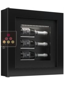 Single temperature silent refrigerated Champagne stand for 3 bottles CALICE DESIGN