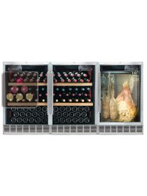 Built-in combination of 2 wine cabinets and a delicatessen cabinet
 CALICE