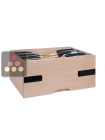 Beech wood drawer for wine cabinets in the Prestige range La SOMMELIERE
