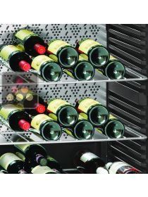 Set of 2 shelves: chromed steel / empreinte for the Vinothek ranks LIEBHERR