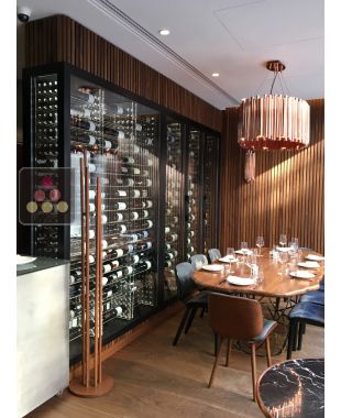 Custom dual temperature wine cabinet with remote compressor Ma Cave à Vin