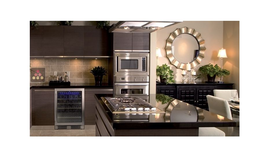 Mono-temperature Wine Cabinet for preservation or service - can be built-in