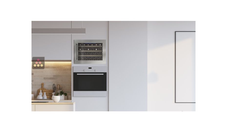 Single temperature built in wine service cabinet
