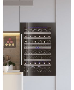 Dual temperature built in wine cabinet for storage and/or service LE CHAI