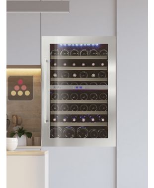 Dual temperature built in wine cabinet for storage and/or service LE CHAI