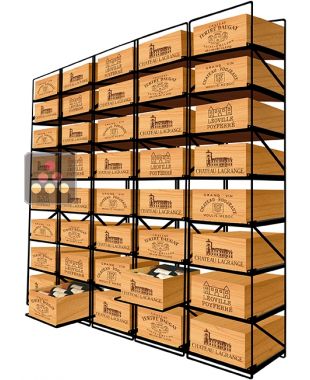 The only solution for storing 40 cases of wine and 480 bottles MODULORACK
