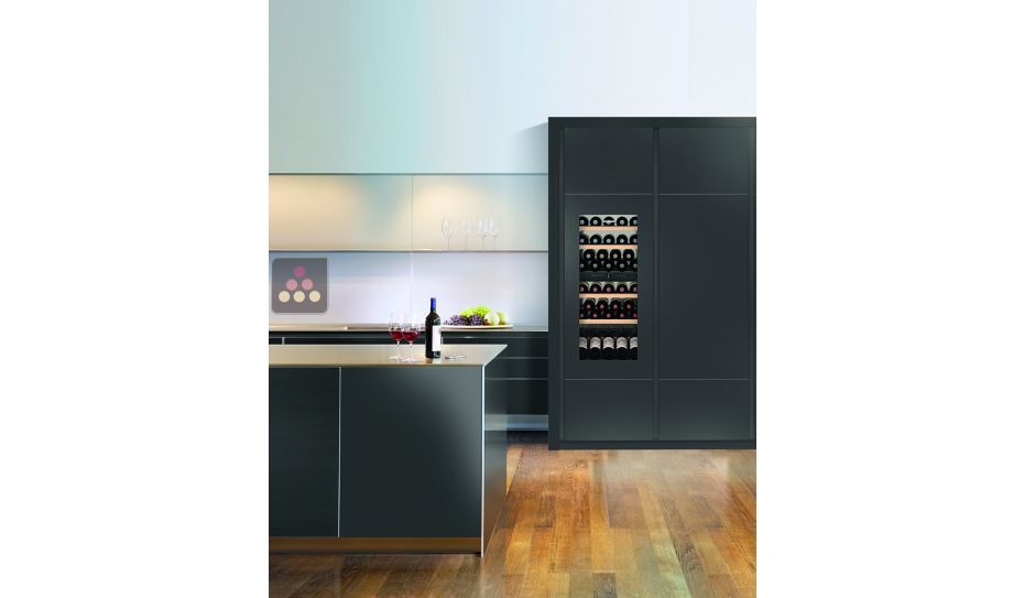 Multi-purpose built in wine cabinet for the storage and service of wine
