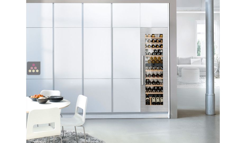 Multi-purpose built in wine cabinet for the storage and service of wine 
