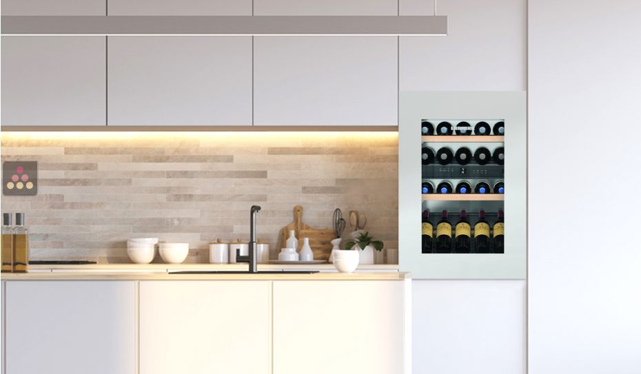 Multi-purpose wine cabinet for the storage and service of wine - can be fitted
