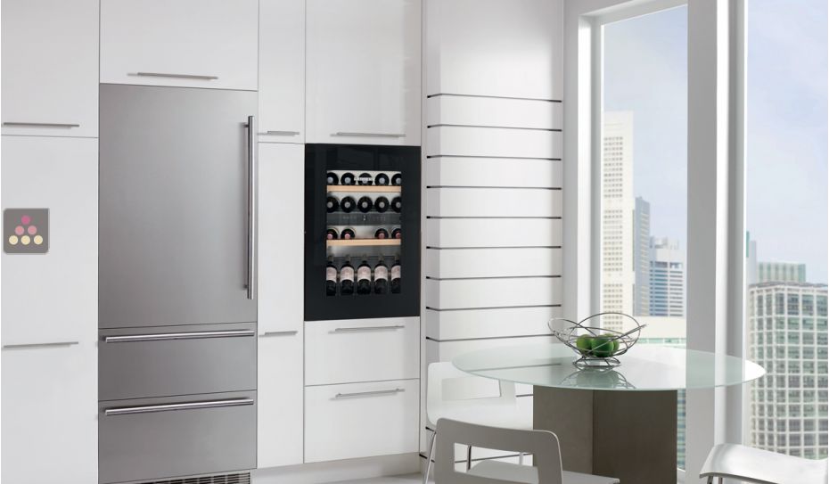 Multi-purpose wine cabinet for the storage and service of wine - can be fitted
