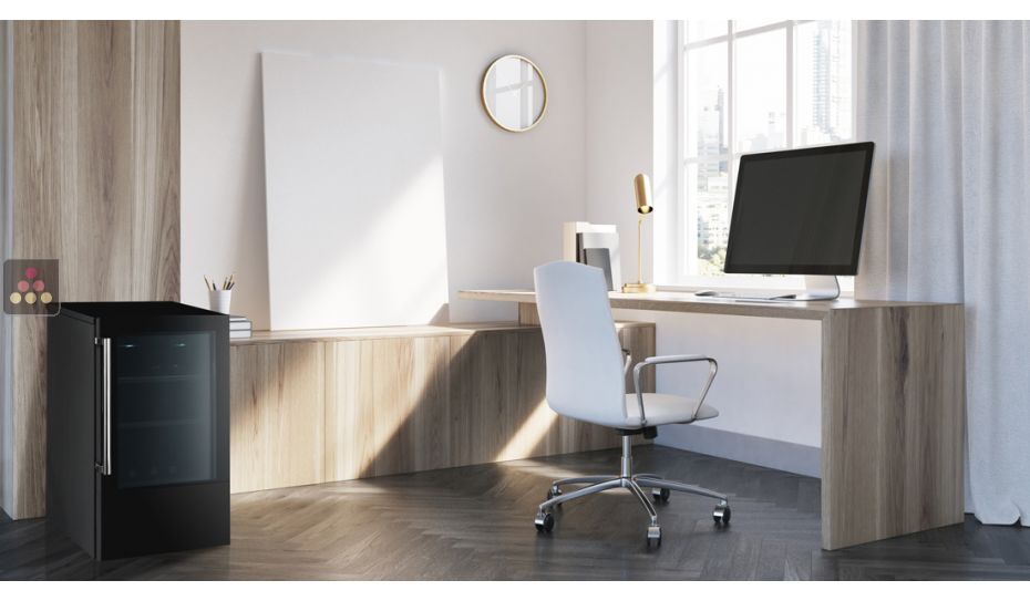 Single temperature wine service cabinet