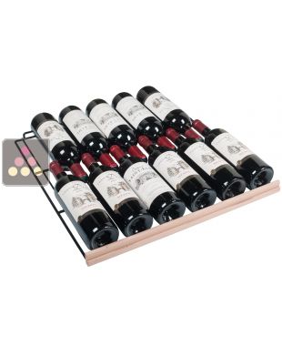 Steel wire storage shelf with wooden front for Climadiff Wine Cabinet CLIMADIFF