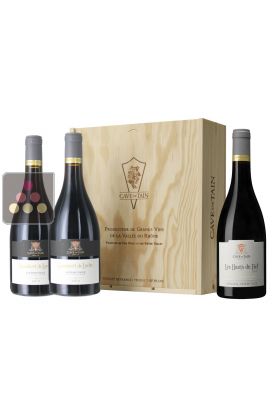 Cave de Tain 3-bottle box 1994 : 2 Hermitage Gambert de Loche + 1 Hermitage Grand Classique