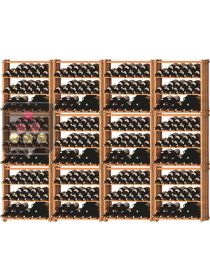 Set of 12 modular beechwood racks for 420 bottles Ma Cave à Vin
